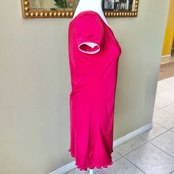 Juicy Couture Hot Pink Ruffle Hem Slip Dress - Picture 2 of 5